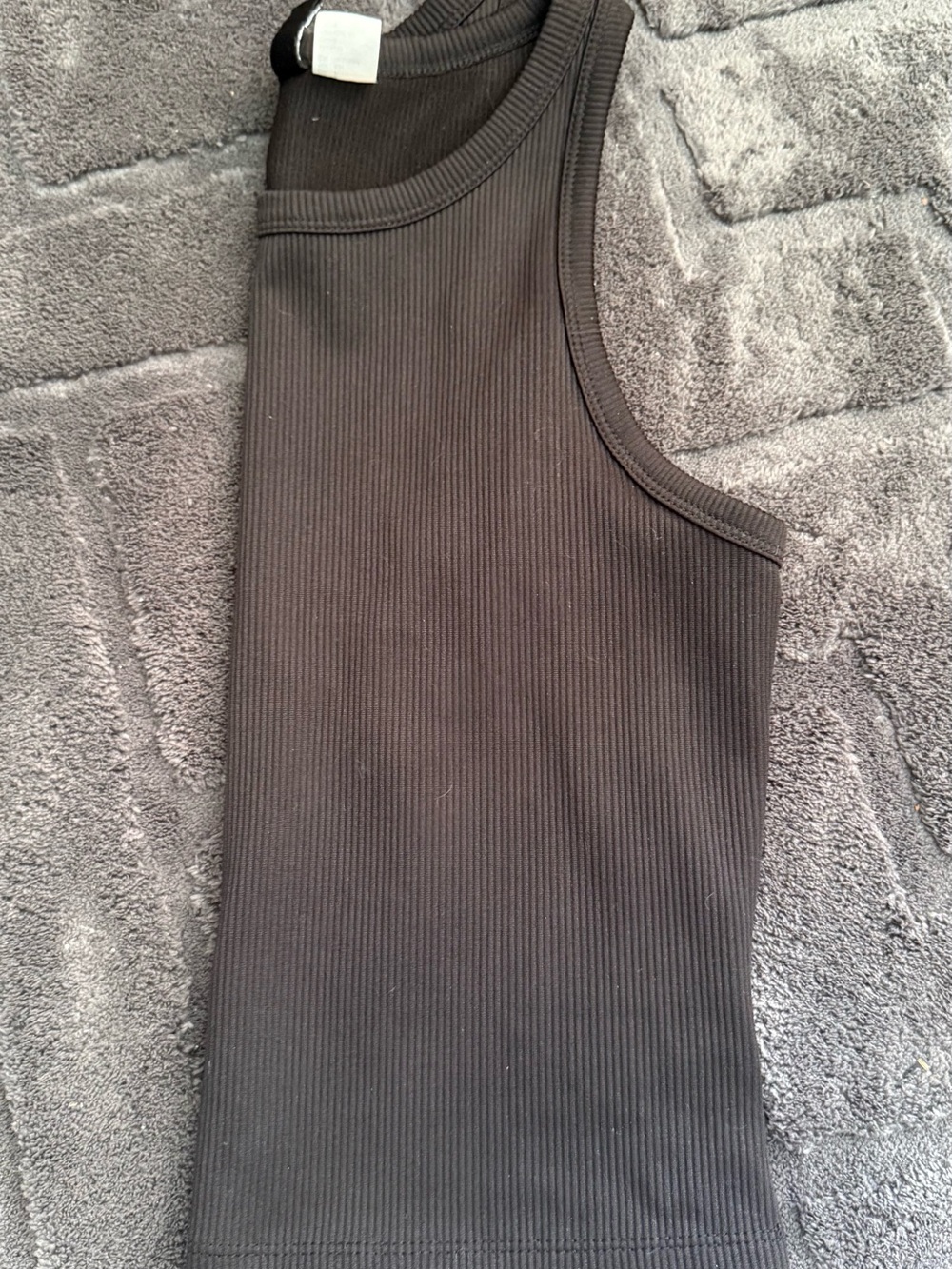 H&M Black Ribbed Tank Top - Picture 2 of 2